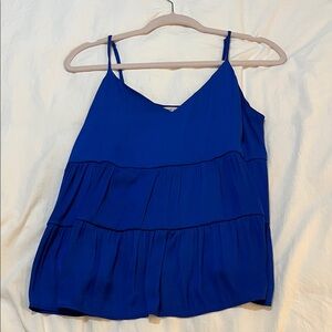Naked Zebra Royal Blue Tiered Camisole